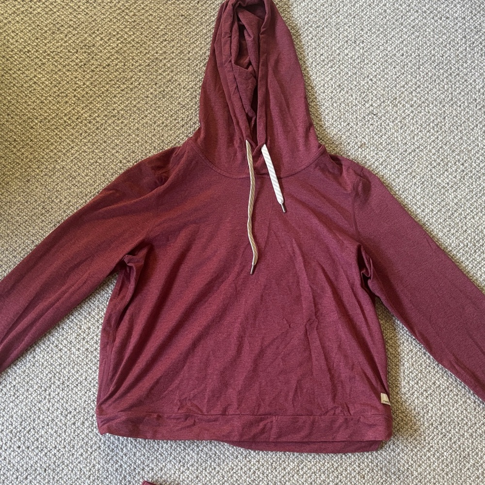 Vuori cranberry Hooded Sweatshirt